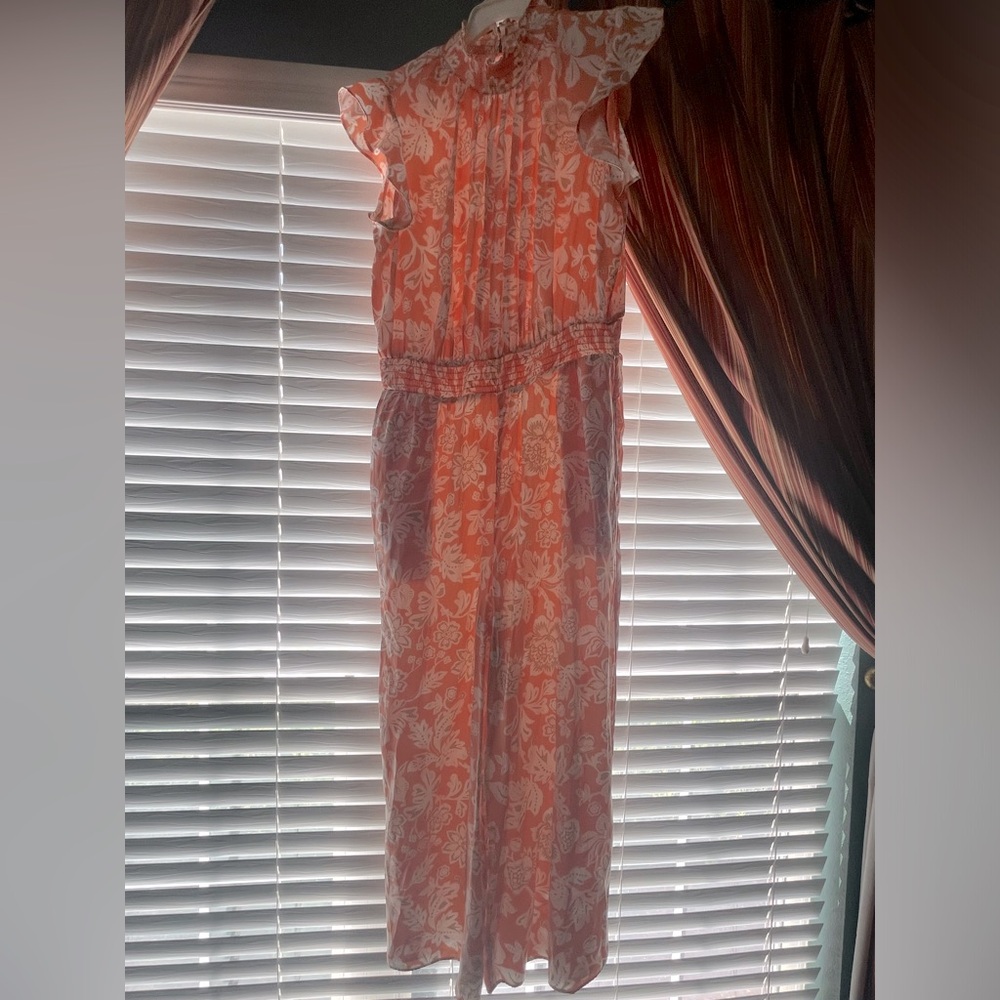 Orange Ann Taylor romper